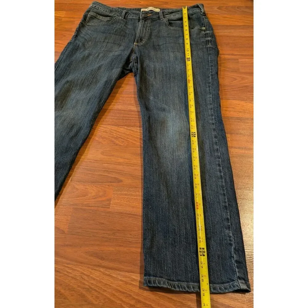 Lee Modern Series Mens Jeans 36x30 Straight Fit Straight Leg Stretch Dark Wash